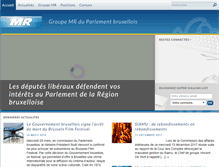 Tablet Screenshot of mr-parlementbruxellois.be